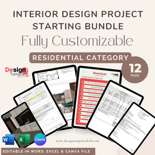 Interior Design Startup bundle - 12 in 1