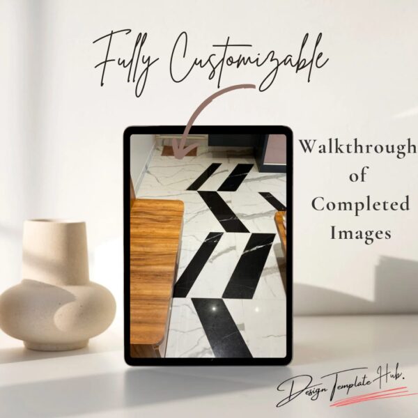 Flooring Inlay Design Template ( Photoshop and Autocad )
