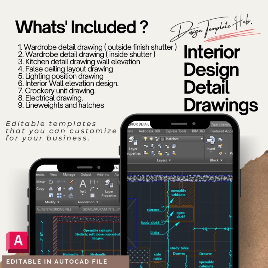 Interior Design Detail Drawings – Design Template Hub