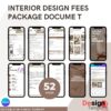 Interior Design Fees Package sq.ft fee and Flat fee [ 52 pages ]