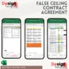 False Ceiling Contract Agreement [ 5 pages ]