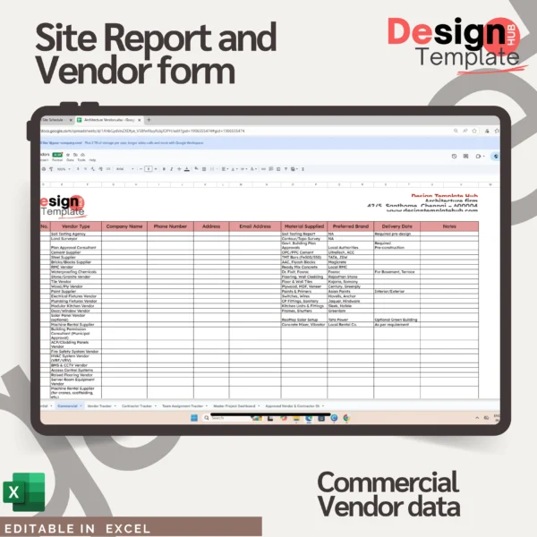 Site Managment toolkit ( Interior Schedule, Handover form, Checklist tracker, expense tracker., etc )