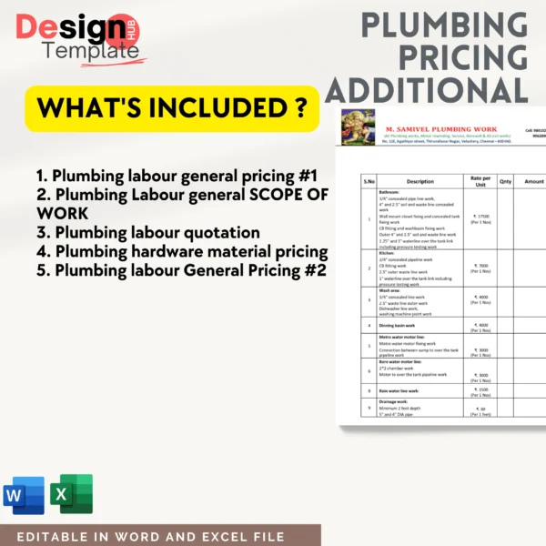 232 Plumbing Pricing Guidelines