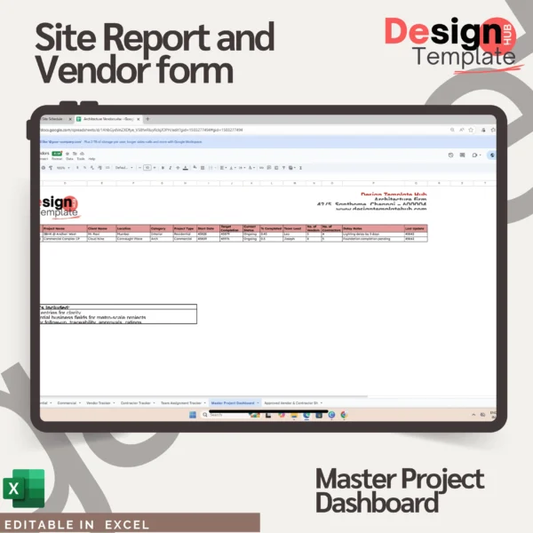 Site Managment toolkit ( Interior Schedule, Handover form, Checklist tracker, expense tracker., etc )