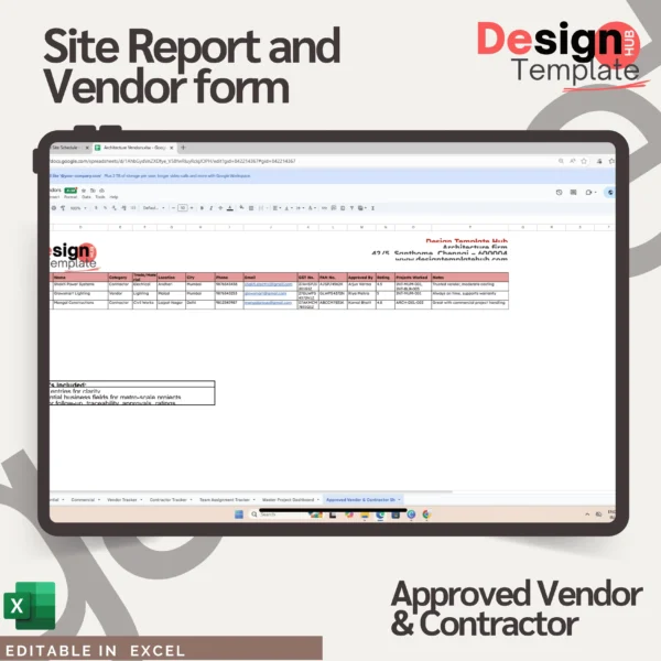 Site Managment toolkit ( Interior Schedule, Handover form, Checklist tracker, expense tracker., etc )