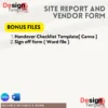 Site Managment toolkit ( Interior Schedule, Handover form, Checklist tracker, expense tracker., etc )