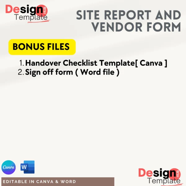 Site Managment toolkit ( Interior Schedule, Handover form, Checklist tracker, expense tracker., etc )