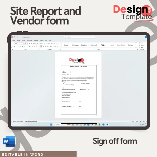Site Managment toolkit ( Interior Schedule, Handover form, Checklist tracker, expense tracker., etc )