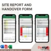 Site Report, Handover and Vendor Registration form