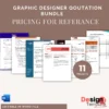 Graphic Design Qoutation Bundle with pricings [ 11 projects ]