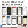 15 Architect Fees proposal Bundle