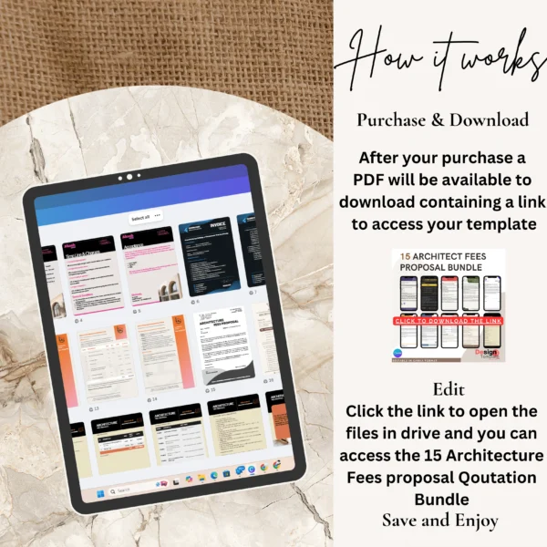 15 Architect Fees proposal Bundle