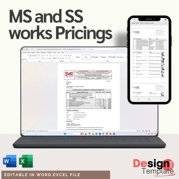 MS and SS works General Pricing Bundle