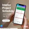 Interior Site Checklist ✅️ ( Carpentry, Plumbing,  Electrical & Painting ) and Project Schedule