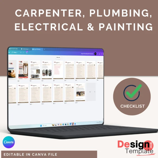 Interior Site Checklist ✅️ ( Carpentry, Plumbing,  Electrical & Painting ) and Project Schedule