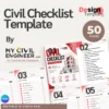 Civil Checklist Template [ 50 pages ] by My Civil Engineering