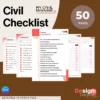 Civil Checklist Template [ 50 pages ] by My Civil Engineering