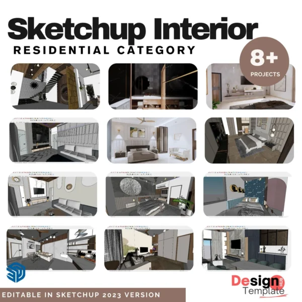 Sketchup Models Interior Residence 2023 Version