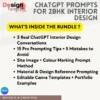 2nd page 2bhk Interior Design Renders using ChatGPT prompts