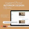 350 2bhk Interior Design Renders using ChatGPT prompts