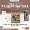 353 2bhk Interior Design Renders using ChatGPT prompts